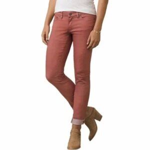 Prana Kara Jeans Organic Cotton Mauve Dusty Rose Pink Low Rise Jean - NWOT